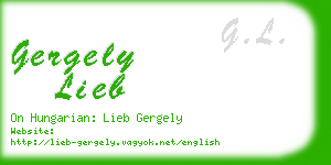 gergely lieb business card
